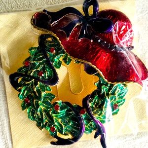 Red Hat Christmas Pin